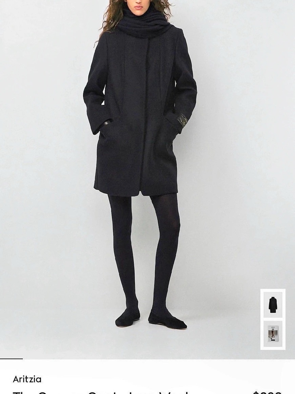 Wilfred The Cocoon Coat Wool Cashmere Cocoon Coat Size Small Like New